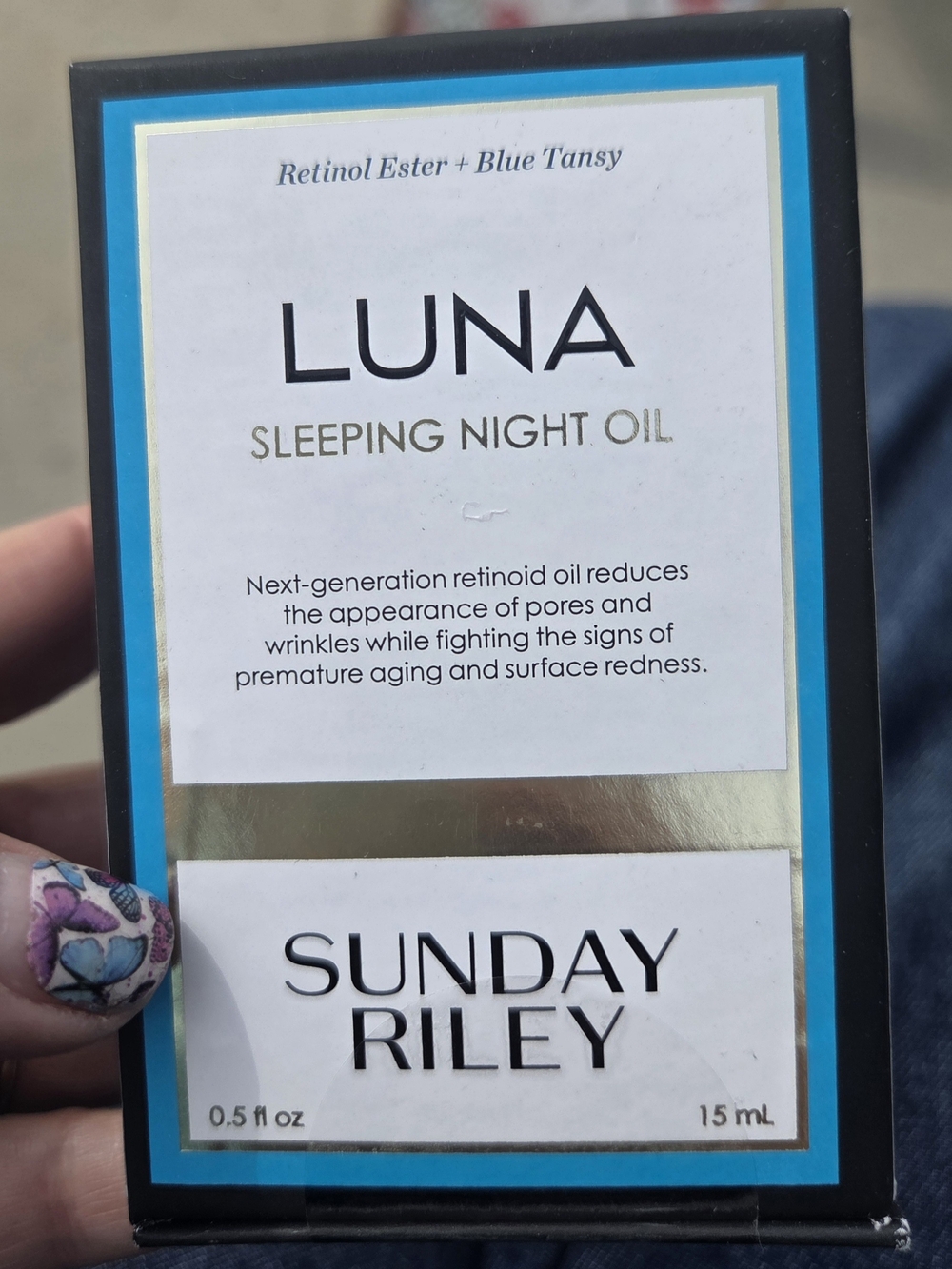 Sunday Riley Luna Sleeping Night Oil — Blue/Teal